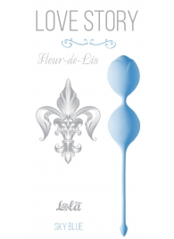 Голубые вагинальные шарики Fleur-de-lisa - Lola Games