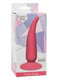 Розовая анальная пробка P-spot Teazer Pink - 12,2 см. - Lola toys - в Краснодаре купить с доставкой