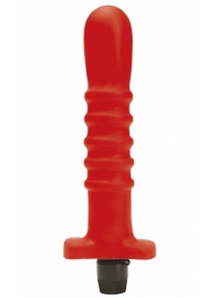 Красный многоскоростной силиконовый вибратор - 18 см. - Dream Toys