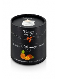 Массажная свеча с ароматом манго и ананаса Bougie de Massage Ananas Mangue - 80 мл. - Plaisir Secret - купить с доставкой в Краснодаре