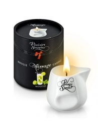 Массажная свеча с ароматом мохито Bougie de Massage Mojito - 80 мл. - Plaisir Secret - купить с доставкой в Краснодаре