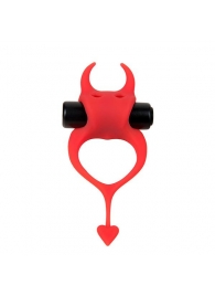 Красное эрекционное кольцо в форме дьяволенка DEVOL COCKRING - Adrien Lastic - в Краснодаре купить с доставкой