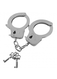 Наручники из листового металла с ключами Metal Handcuffs - Blush Novelties - купить с доставкой в Краснодаре