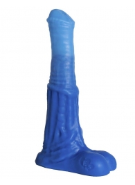 Синий фаллоимитатор  Пегас Small  - 21 см. - Erasexa - купить с доставкой в Краснодаре