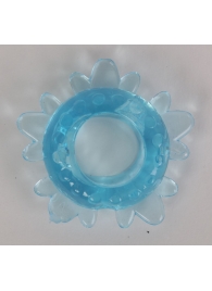 Голубое эрекционное кольцо  Снежинка - White Label - в Краснодаре купить с доставкой