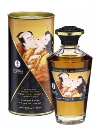 Массажное интимное масло с ароматом карамели - 100 мл. - Shunga - купить с доставкой в Краснодаре