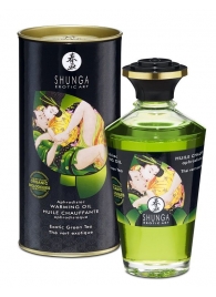 Массажное интимное масло с ароматом зелёного чая - 100 мл. - Shunga - купить с доставкой в Краснодаре