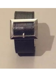 Чёрный браслет с квадратной пряжкой - Подиум - купить с доставкой в Краснодаре