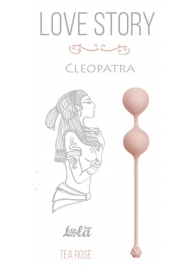 Розовые вагинальные шарики Cleopatra Tea Rose - Lola Games