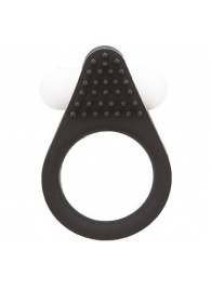 Чёрное эрекционное кольцо LIT-UP SILICONE STIMU RING 1 BLACK - Dream Toys - в Краснодаре купить с доставкой