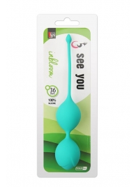 Зеленые вагинальные шарики SEE YOU IN BLOOM DUO BALLS 36MM - Dream Toys