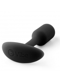 Чёрная пробка для ношения B-vibe Snug Plug 1 - 9,4 см. - b-Vibe