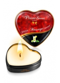 Массажная свеча с ароматом мохито Bougie Massage Candle - 35 мл. - Plaisir Secret - купить с доставкой в Краснодаре