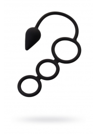 Тройное эрекционное кольцо с анальным хвостом Drop S-size - Erotist - в Краснодаре купить с доставкой