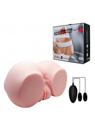 Телесный мастурбатор с двумя любовными тоннелями и вибрацией - Baile - в Краснодаре купить с доставкой