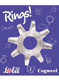 Прозрачное эрекционное кольцо Rings Cogweel - Lola Games - в Краснодаре купить с доставкой