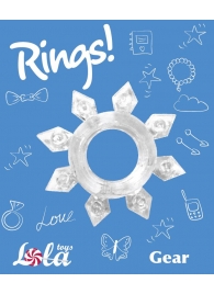 Прозрачное эрекционное кольцо Rings Gear - Lola Games - в Краснодаре купить с доставкой