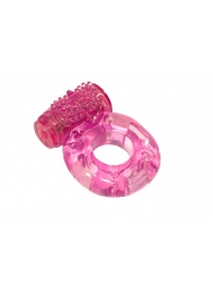 Розовое эрекционное кольцо с вибрацией Rings Axle-pin - Lola Games - в Краснодаре купить с доставкой