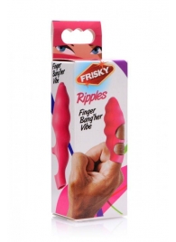 Розовая насадка на палец Finger Bang-her Vibe с вибрацией - XR Brands