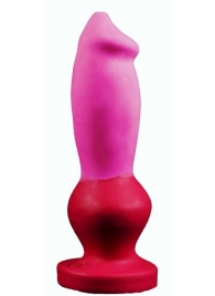 Розово-красный фаллоимитатор  Стаффорд medium  - 24 см. - Erasexa - купить с доставкой в Краснодаре