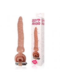 Телесная насадка на член Sexy Friend для двойного проникновения - 18 см. - Bior toys - купить с доставкой в Краснодаре