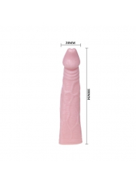 Телесная насадка с вибрацией Sex Expert - 18 см. - Sex Expert - в Краснодаре купить с доставкой