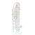 Закрытая прозрачная рельефная насадка Crystal sleeve - 13 см. - Erowoman-Eroman - в Краснодаре купить с доставкой