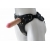 Черный пояс-трусики с двумя насадками Soft-Dolli - 16,5 и 10,5 см. - LOVETOY (А-Полимер) - купить с доставкой в Краснодаре