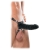 Чёрный полый страпон 7  Silicone Hollow Strap-On - 18 см. - Pipedream - купить с доставкой в Краснодаре