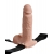 Телесный перезаряжаемый вибрострапон 7  Hollow Rechargeable Strap-on with Balls - 20,3 см. - Pipedream - купить с доставкой в Краснодаре