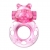 Розовое эрекционное виброкольцо на пенис Pink Bear - Baile - в Краснодаре купить с доставкой