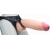Телесный реалистичный фаллоимитатор на черных трусиках Real Big Strap-On - 34,5 см. - LOVETOY (А-Полимер) - купить с доставкой в Краснодаре