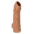 Телесная насадка с пупырышками и открытой головкой Nude Sleeve L - 14 см. - KOKOS - в Краснодаре купить с доставкой