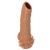 Телесная насадка с усиками и открытой головкой Nude Sleeve L - 14 см. - KOKOS - в Краснодаре купить с доставкой