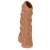 Телесная насадка с венками и открытой головкой Nude Sleeve S - 10 см. - KOKOS - в Краснодаре купить с доставкой