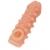 Телесная закрытая насадка с шариками Cock Sleeve Size S - 13,8 см. - KOKOS - в Краснодаре купить с доставкой