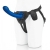Синяя насадка Remote Control P-Spot G-Spot с черными трусиками - 20 см. - Pegasus - купить с доставкой в Краснодаре