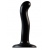 Черный фаллоимитатор-насадка Strap-On-Me P G spot Dildo size S - 16,4 см. - Strap-on-me - купить с доставкой в Краснодаре