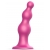 Розовая насадка Strap-On-Me Dildo Plug Beads size L - Strap-on-me - купить с доставкой в Краснодаре