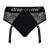 Черные трусики для насадок Diva Lingerie Harness - size L - Strap-on-me - купить с доставкой в Краснодаре