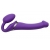 Фиолетовый безремневой вибрострапон Vibrating Bendable Strap-On - size L - Strap-on-me - купить с доставкой в Краснодаре