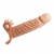 Телесная удлиняющая вибронасадка Penis Sleeve Connor - 17 см. - Baile - в Краснодаре купить с доставкой