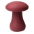 Красный перезаряжаемый клиторальный стимулятор-грибочек Oyster Mushroom - CNT