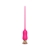 Розовый тонкий стимулятор Nipple Vibrator - 23 см. - I-MOON - купить с доставкой в Краснодаре