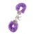 Фиолетовые меховые наручники METAL HANDCUFF WITH PLUSH LAVENDER - Dream Toys - купить с доставкой в Краснодаре