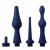 Набор из 3 универсальных насадок для анального душа Universal 3 Piece Silicone Enema Attachment Set - XR Brands - купить с доставкой в Краснодаре