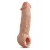 Телесная насадка-удлинитель Intrepid 9.25 Inch Realistic Penis Extender Sleeve - 23,5 см. - Blush Novelties - в Краснодаре купить с доставкой