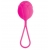 Розовый вагинальный шарик с петелькой для извлечения - A-toys