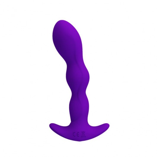 Фиолетовый анальный стимулятор простаты с вибрацией Yale - 14,5 см. - Baile - в Краснодаре купить с доставкой