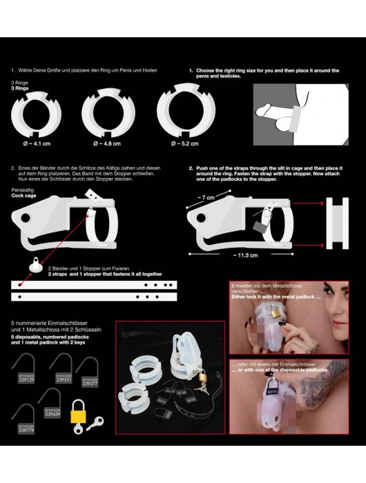 Набор для мужского пояса верности Cock Cage Set - Orion - купить с доставкой в Краснодаре